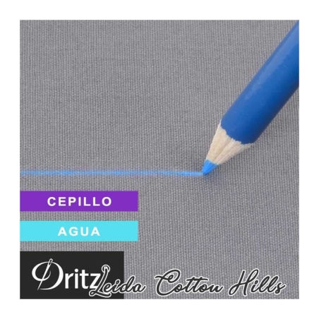 Muestra marca del lápiz marcador de modista azul de Dritz  ∙ Leida Cotton Hills