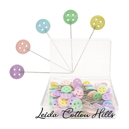 Alfileres para Patchwork Cabeza de Boton ∙ Leida Cotton Hills