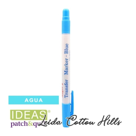 Marcador azul transfer soluble en agua ∙ Leida Cotton Hills