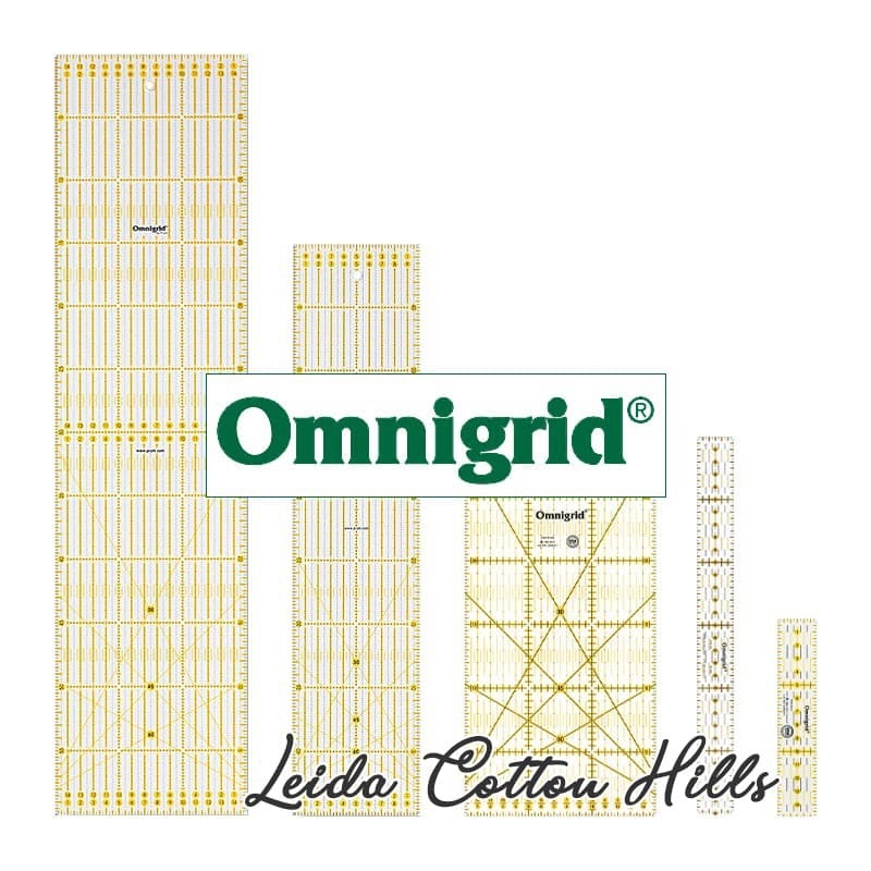 Regla para patchwork en centímetros de Omnigrid ∙ Leida Cotton Hills