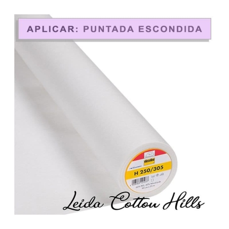 Entretela H250 para aplicaciones con puntada escondida ∙ Leida Cotton Hills