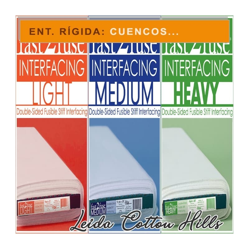 Entretela rígida. Estabilizador para bolsos, cuencos... ∙ Leida Cotton Hills