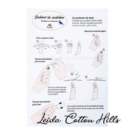 Detalle colocación cuchara acolchar ∙ Leida Cotton Hills