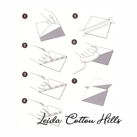 Modo de uso de la regla para marcar márgenes de costura  · Leida Cotton Hills