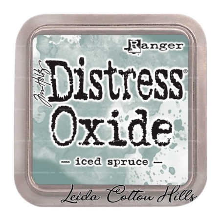 Almohadilla efecto oxidado distress color iced spruce ∙ Leida Cotton Hills