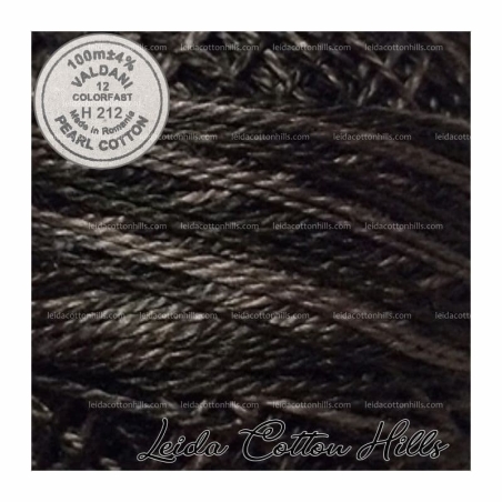 Hilos perlé Valdani Nº 12 color H 212 marrón desteñido ∙ Leida Cotton Hills