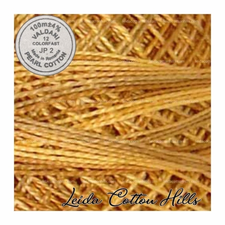 Hilos perlé Valdani Nº 12 color JP 2 oro hilado ∙ Leida Cotton Hills