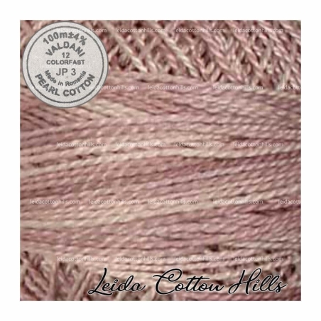 Hilos perlé Valdani Nº 12 color JP 3 violetas dulces ∙ Leida Cotton Hills