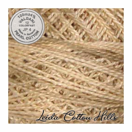 Hilos perlé Valdani Nº 12 color JP 4 pétalos pálidos ∙ Leida Cotton Hills