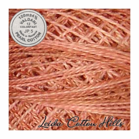 Hilos perlé Valdani Nº 12 color JP 5 rosa de nantucket ∙ Leida Cotton Hills