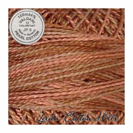 Hilos perlé Valdani Nº 12 color JP 6 muddy pots ∙ Leida Cotton Hills