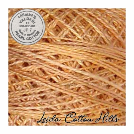 Hilos perlé Valdani Nº 12 color JP 7 faded marygold ∙ Leida Cotton Hills