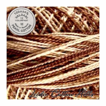 Hilos perlé Valdani Nº 12 color M cappuccino ∙ Leida Cotton Hills