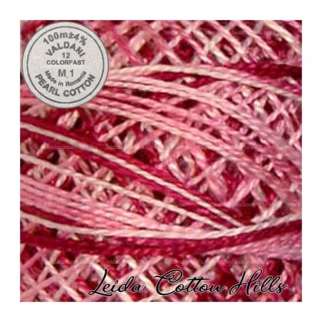 Hilos perlé Valdani Nº 12 color M 1 crema de fresa ∙ Leida Cotton Hills