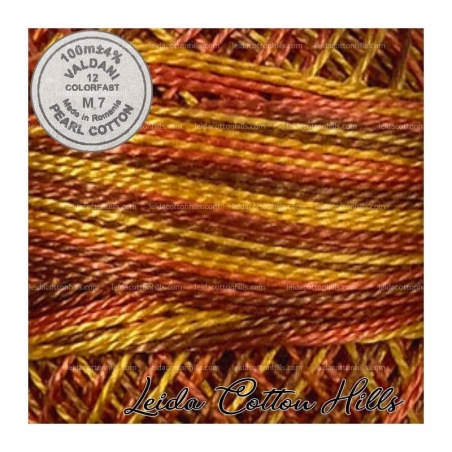 Hilos perlé Valdani Nº 12 color M 7 hojas de otoño ∙ Leida Cotton Hills