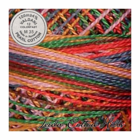 Hilos perlé Valdani Nº 12 color M 35 sinfonía de gemas ∙ Leida Cotton Hills