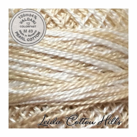 Hilos perlé Valdani Nº 12 color M 49 elegancia sutil ∙ Leida Cotton Hills