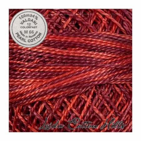 Hilos perlé Valdani Nº 12 color M 66 efervescencia de frambuesa ∙ Leida Cotton Hills
