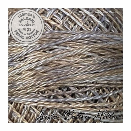 Hilos perlé Valdani Nº 12 color M 23 neutros y naturales ∙ Leida Cotton Hills