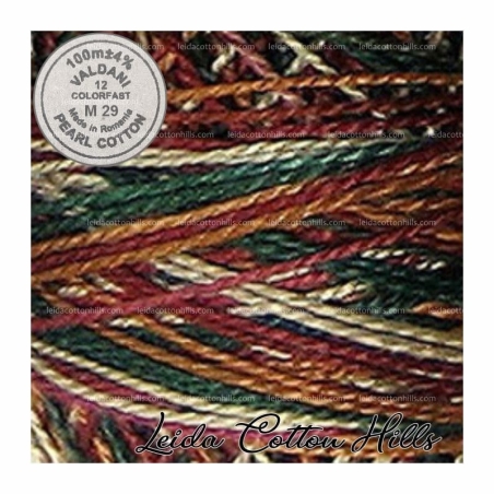Hilos perlé Valdani Nº 12 color M 29 campo ∙ Leida Cotton Hills