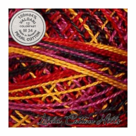 Hilos perlé Valdani Nº 12 color M 34 júbilo ∙ Leida Cotton Hills