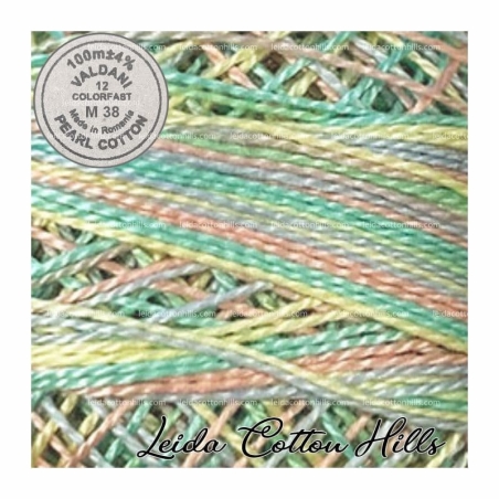 Hilos perlé Valdani Nº 12 color M 38 pastel suave bebé ∙ Leida Cotton Hills