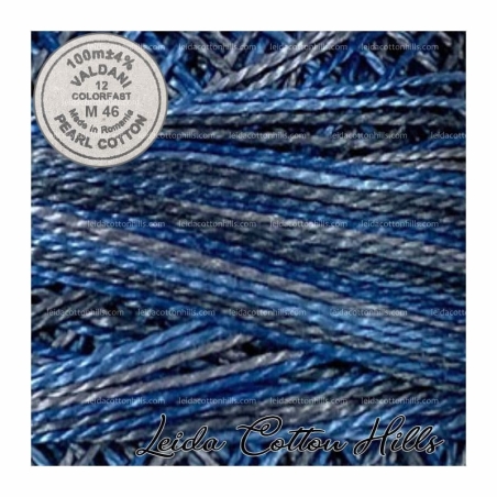 Hilos perlé Valdani Nº 12 color M 46 luz de mezclilla ∙ Leida Cotton Hills