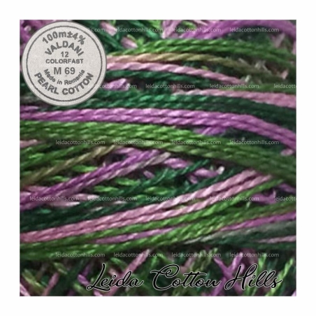 Hilos perlé Valdani Nº 12 color M 69 ramo lila ∙ Leida Cotton Hills