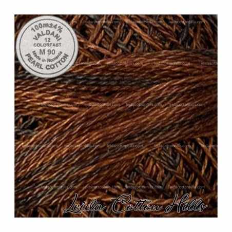 Hilos perlé Valdani Nº 12 color M 90 brownies de chocolate ∙ Leida Cotton Hills