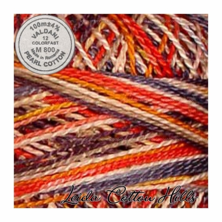 Hilos perlé Valdani Nº 12 color M 800 marítima ∙ Leida Cotton Hills