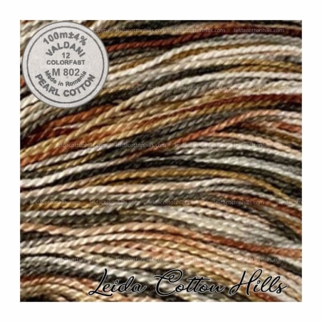 Hilos perlé Valdani Nº 12 color M 802 bosques ∙ Leida Cotton Hills