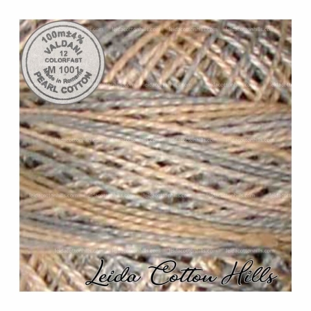 Hilos perlé Valdani Nº 12 color M 1001 cielo de vainilla ∙ Leida Cotton Hills