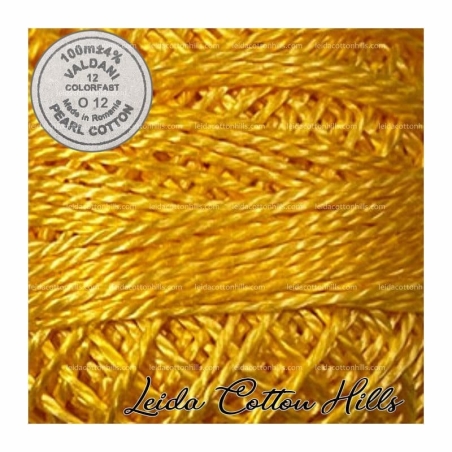 Hilos perlé Valdani Nº 12 color O 12 gloria del sol ∙ Leida Cotton Hills
