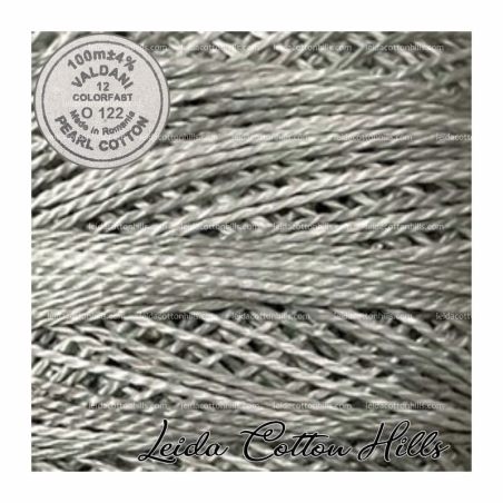 Hilos perlé Valdani Nº 12 color O 122 cielo gris ∙ Leida Cotton Hills