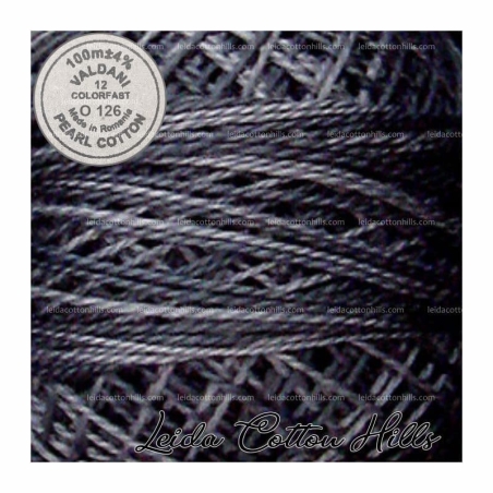Hilos perlé Valdani Nº 12 color O 126 cabaña vieja gris ∙ Leida Cotton Hills