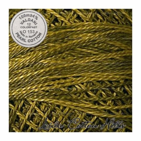 Hilos perlé Valdani Nº 12 color O 153 musgo dorado ∙ Leida Cotton Hills