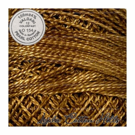 Hilos perlé Valdani Nº 12 color O 154 oros antiguos oscuros ∙ Leida Cotton Hills