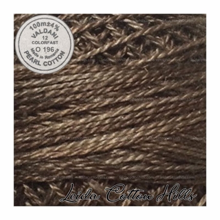 Hilos perlé Valdani Nº 12 color O 196 corteza fangosa ∙ Leida Cotton Hills
