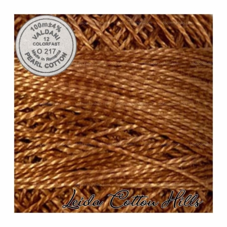 Hilos perlé Valdani Nº 12 color O 217 calabaza deliciosa ∙ Leida Cotton Hills