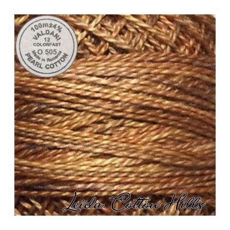 Hilos perlé Valdani Nº 12 color O 505 caramelo ∙ Leida Cotton Hills