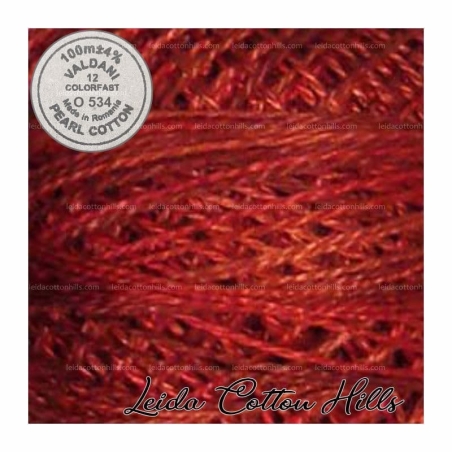 Hilos perlé Valdani Nº 12 color O 534 otoño tranquilo ∙ Leida Cotton Hills
