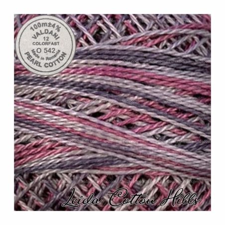 Hilos perlé Valdani Nº 12 color O 542 lavanda vintage ∙ Leida Cotton Hills