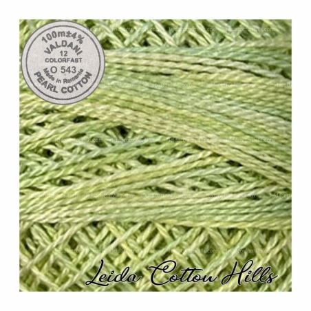 Hilos perlé Valdani Nº 12 color O 543 sorbete de lima ∙ Leida Cotton Hills