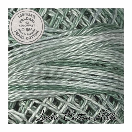 Hilos perlé Valdani Nº 12 color O 556 menta gaulteria ∙ Leida Cotton Hills