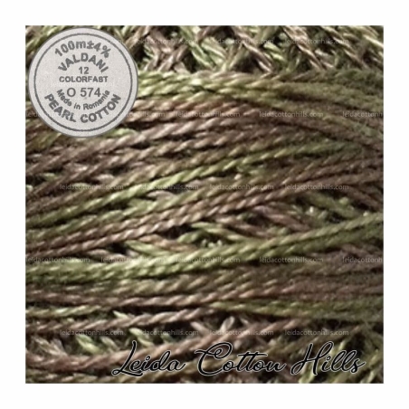 Hilos perlé Valdani Nº 12 color O 574 hojas secas ∙ Leida Cotton Hills
