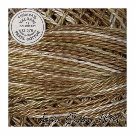 Hilos perlé Valdani Nº 12 color O 576 heno degradado ∙ Leida Cotton Hills
