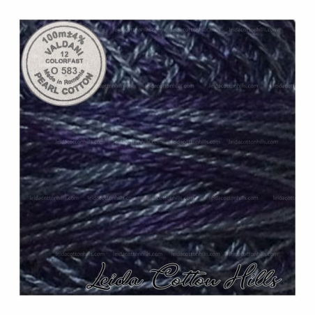 Hilos perlé Valdani Nº 12 color O 583 periwinkle oscuro ∙ Leida Cotton Hills