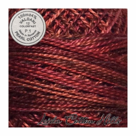 Hilos perlé Valdani Nº 12 color P 1 ladrillo viejo ∙ Leida Cotton Hills