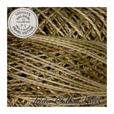 Hilos perlé Valdani Nº 12 color P 3 blanco envejecido medio ∙ Leida Cotton Hills