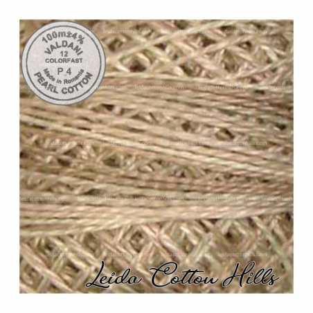 Hilos perlé Valdani Nº 12 color P 4 luz blanca envenecida  ∙ Leida Cotton Hills